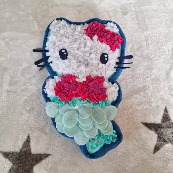 Sanrio Other - 2020 Rare Sanrio Hello Kitty Mermaid Plush Pillow 11" Stuffed Animal Textured